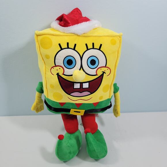 Wal-Mart Nickelodeon 21" SpongeBob SquarePants Plush Christmas Greeter 12222-1T - Picture 2 of 8